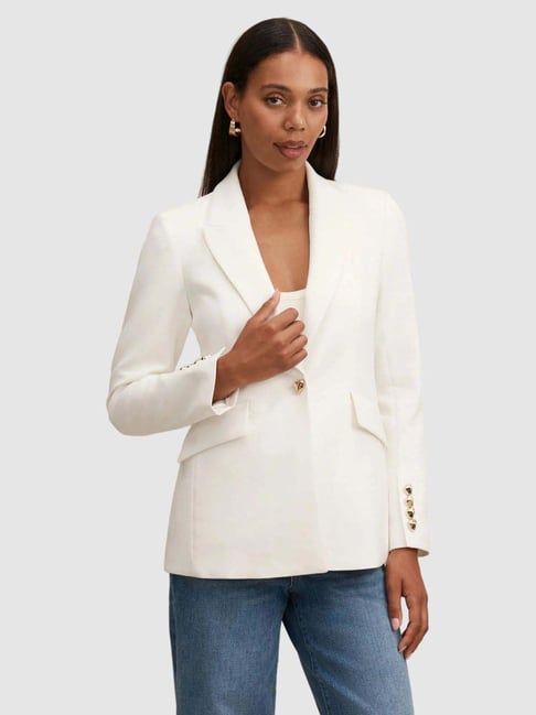 forever new Trixie Gold Button Blazer-picture-38