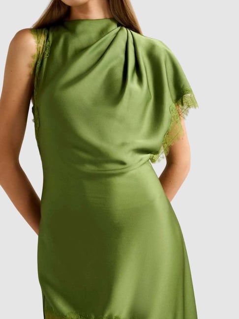 Kody Satin Lace Asym Dress