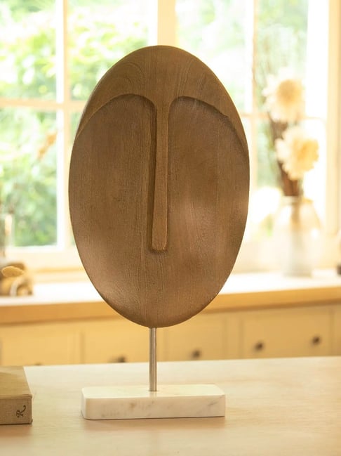 Ellementry Natural Mango Wood Expressions Sculpture