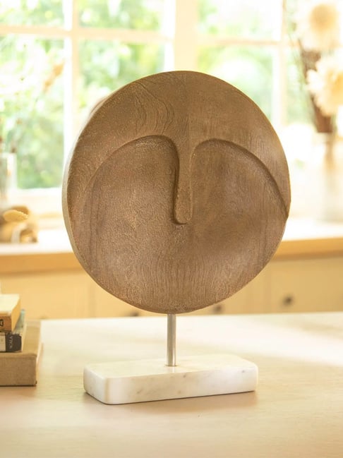 Ellementry Natural Mango Wood Expressions Sculpture