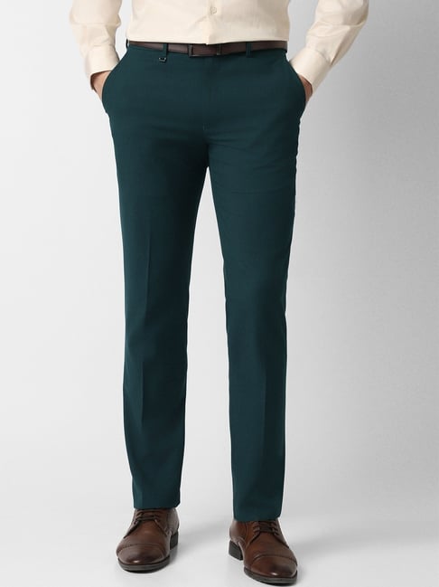 Van Heusen Blue Slim Fit Trousers-picture-10