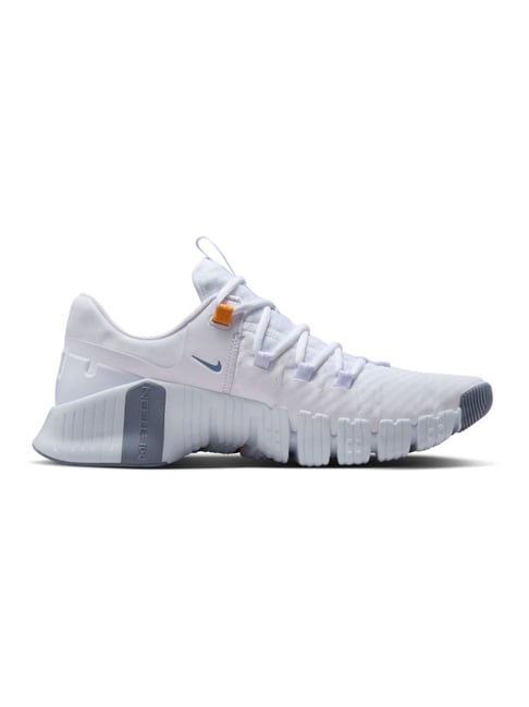Nike Men's FREE METCON 5 White & Sundial Football Grey Ashen Slate Training Shoes
