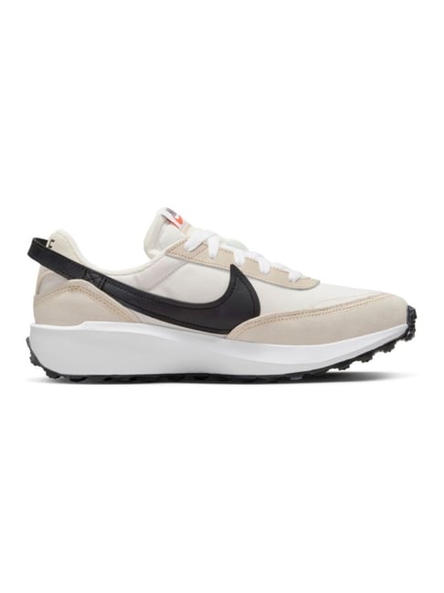Nike Women's WMNS WAFFLE DEBUT Sanddrift & Black Phantom White Casual Sneakers
