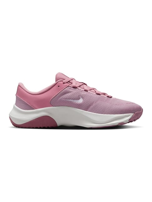 Nike Women's W LEGEND ESSENTIAL 3 NN Elemental Pink & White Doll Desert Berry Training Shoes