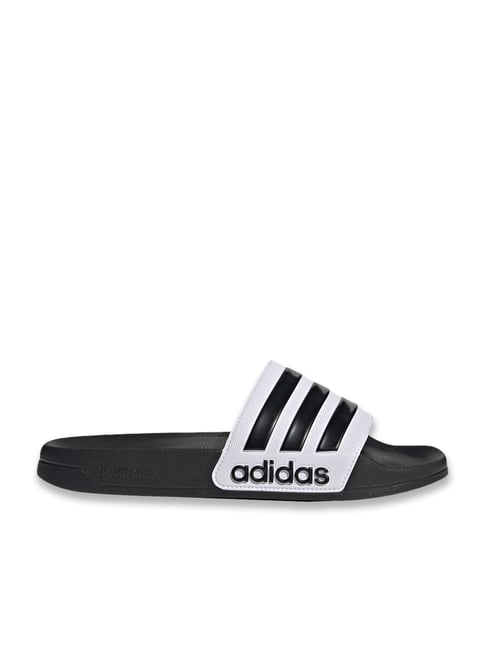Adidas Men's Adilette Shower White & Black Slides
