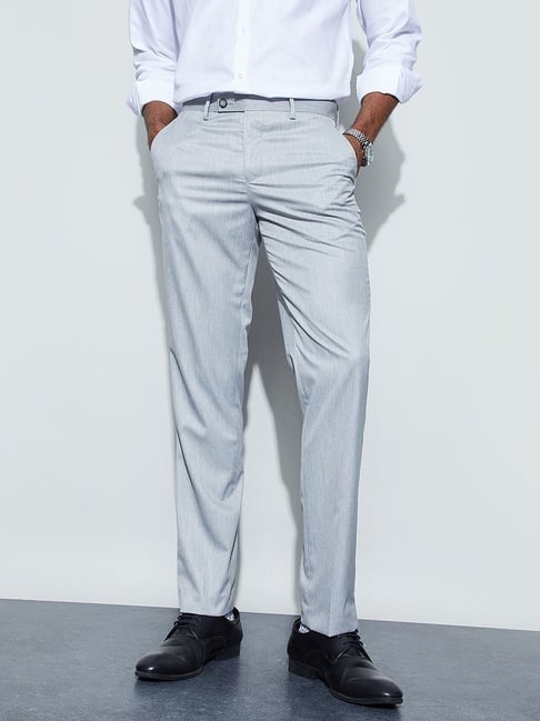 Code By Lifestyle Grey Slim Fit Trousers