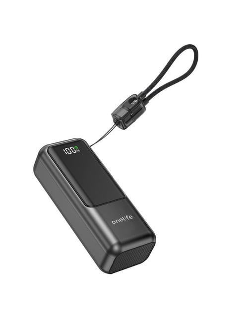 OneLife Power 20 10000 mAh 22.5W Nano Pocket Size Power Bank (Black)