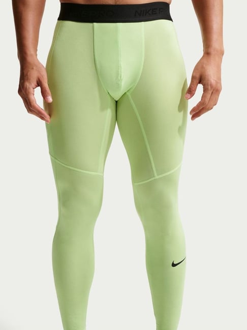 lime green nike tights