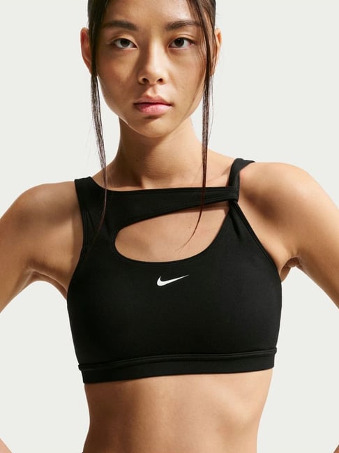 black nike sports bra cheap