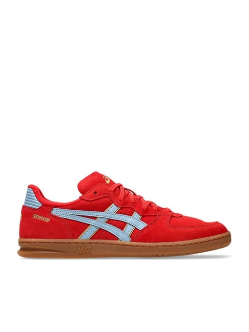 Asics Men's SKYHAND OG Electric Red & Harbor Blue Sneakers-picture-25