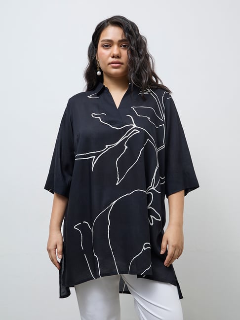 Diza by Westside Black Anar Printed Tunic-picture-15