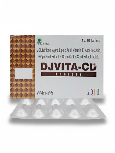 grape seed extract and glutathione Djvita-CD Tablet Grape Seed Extract & Green Coffee Seed Extract Tablets