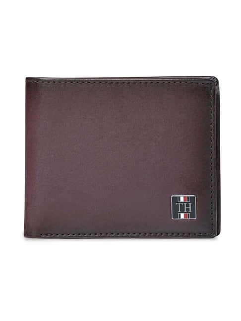 TOMMY HILFIGER Wine Gistel Leather Wallet