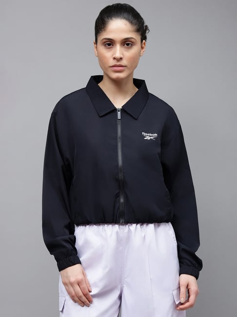 Reebok Black Solid Regular Fit Jacket-picture-31