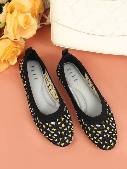 Elle Women's Black Flat Ballets