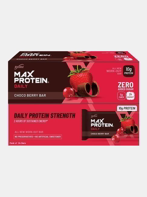 RiteBite Max Protein Daily 10 gm Protein Bar, Choco Berry - 24 Bars