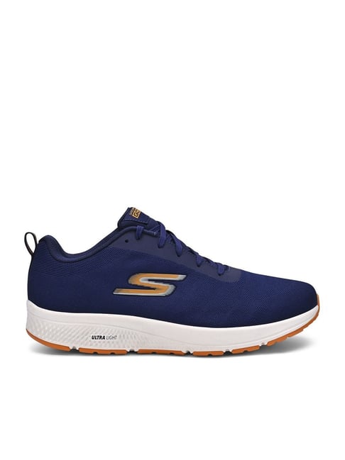 Skechers Men's Go Run Consistent Navy & Orange Running Shoes
