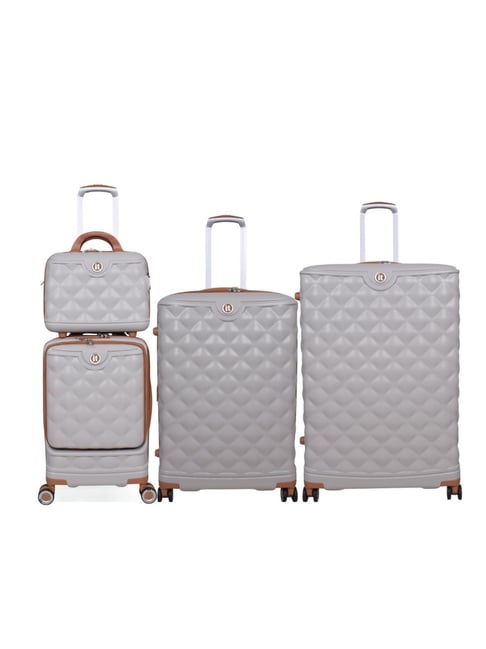 it luggage Grey Indulging Large Hard Sided Expandable Checked Luggage - Set of 3 with Vanity Case-picture-20