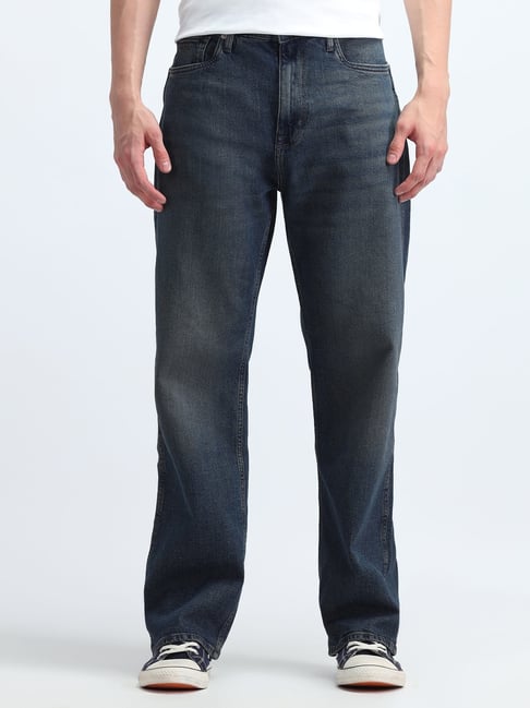 Flying Machine Dark Grey Relaxed Fit Jeans-picture-14
