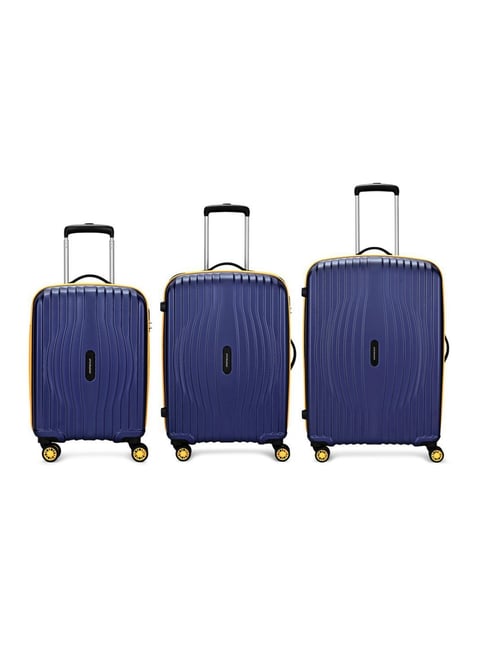 Aristocrat Midnight Blue Vortex Plus Large Hard Sided Checked Luggage - Set of 3 (76, 66 & 56)-picture-20