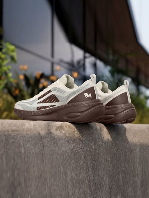 Neemans Unisex Ivory & All Brown Walk Anchor Running Shoes