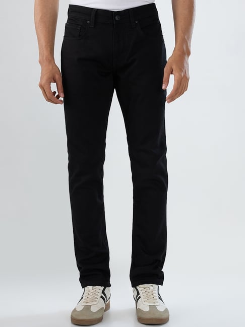Spykar Black Cotton Slim Fit Jeans-picture-23