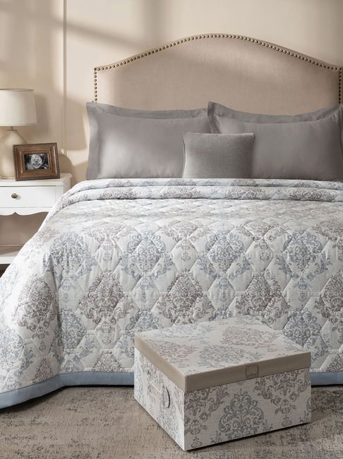 Maspar Cotton Double Bed 6 Piece Quilt Bedding Set - 265X228 Cm