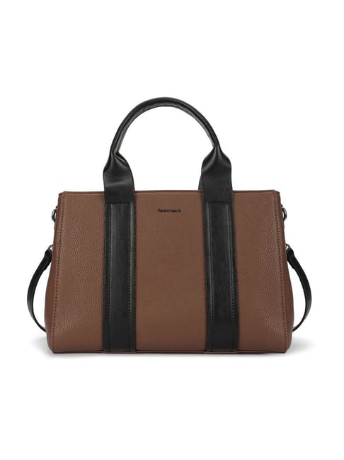 Fastrack Chocolate Brown Midnight Medium Satchel-picture-39