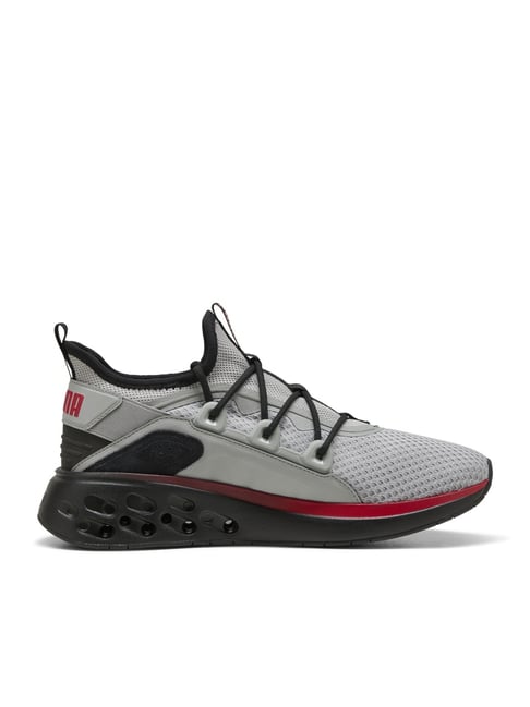 Puma Softride Frequence Street Unisex Grey Echo & For All Time Red Running Shoes-picture-27