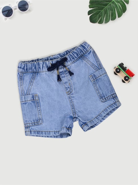 Pantaloons Baby Boys Light Blue Shorts