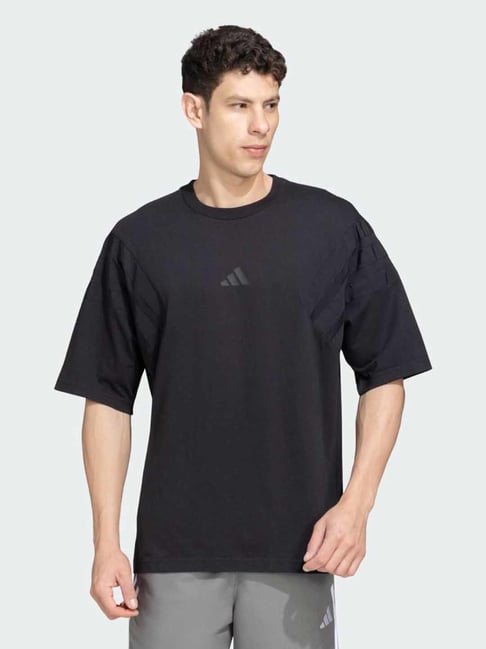 Adidas Black M FI WV BW Regular Fit T-Shirt-picture-41
