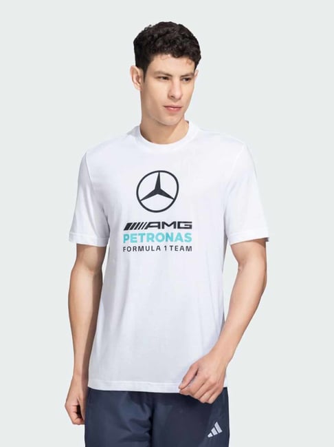 Adidas White MER DNA Printed Regular Fit Tee-picture-18