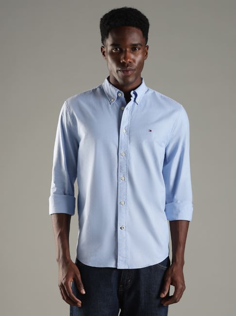 TOMMY HILFIGER Blue Regular Fit Shirt-picture-23