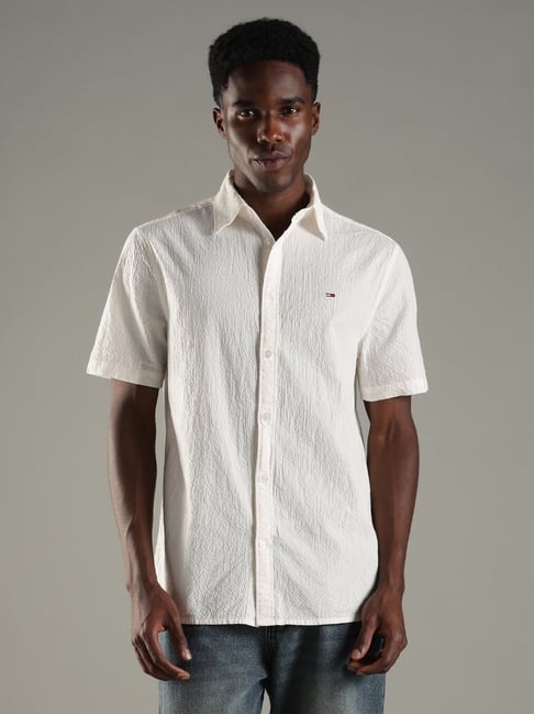 TOMMY HILFIGER Off White Regular Fit Shirt-picture-28