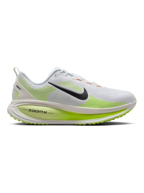 Nike Men's Vomero 18 Wide White & Black Volt Barely Volt Running Shoes-picture-41
