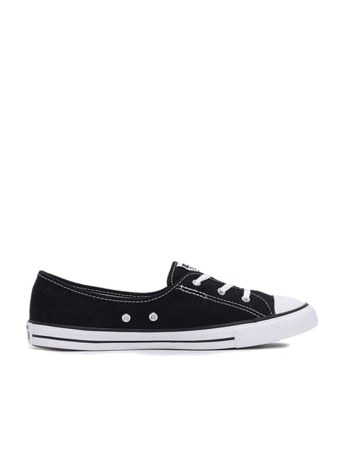 Converse Women's Chuck Taylor All Star Ballet Black Slip On Sneakers