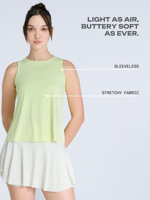 Cava Athleisure Lime Overlap Tank-picture-10