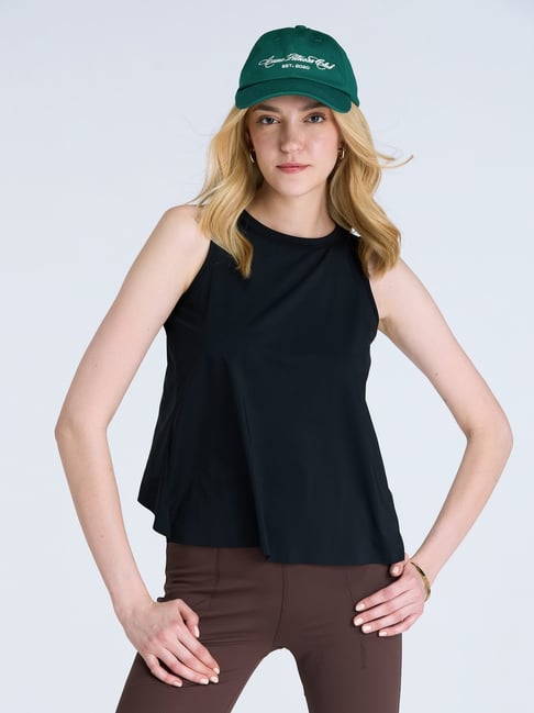 Cava Athleisure Black Overlap Tank-picture-39