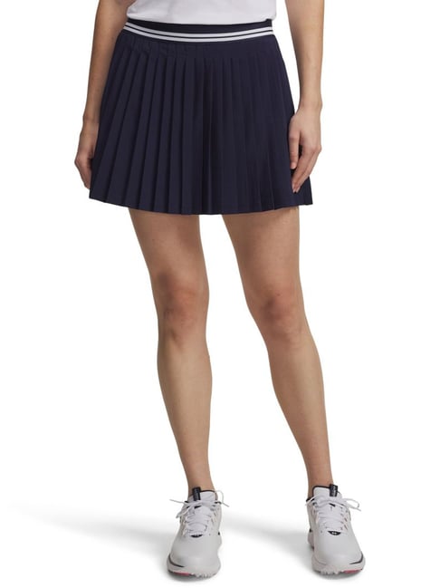 Under Armour Navy Blue Drive Mid Rise Skort-picture-36