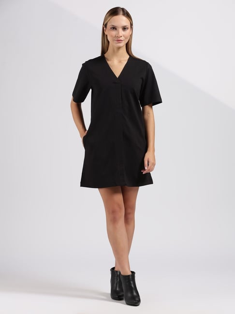 sachin and babi light blue dress NOYIVA High Elastic Slim Fit Long Sleeve Skater Jamaica