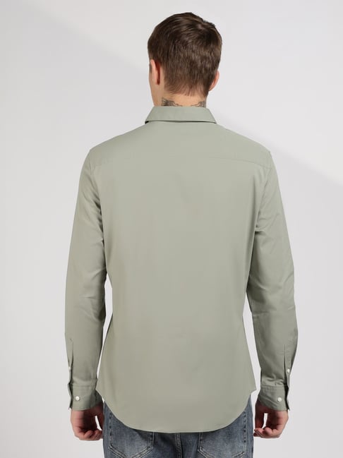 slim fit dress slacks Calvin Klein Golf Uni Shirt - Green - C9952-GREEN