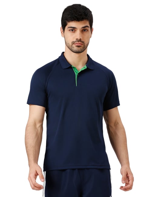 adidas Navy Solid Corp CL Polo T-Shirt