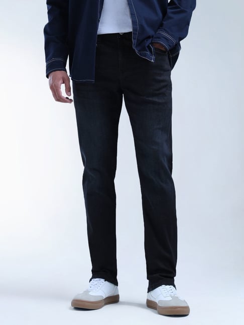 Flying Machine Slash Slim Tapered Fit Light Washed Jeans-picture-30