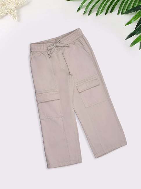 Pantaloons Junior Boys Beige Solid Pants
