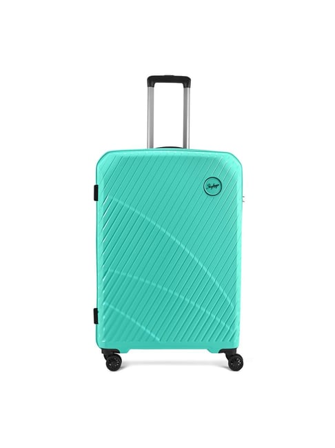 Skybags Turquoise Streax Large Hard Sided Checked Luggage-picture-22