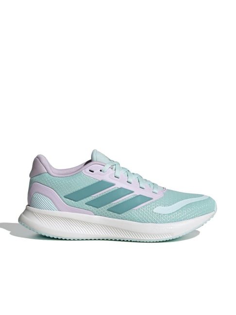adidas Kids RUNFALCON 5 J Turquoise Running Shoes-image-34