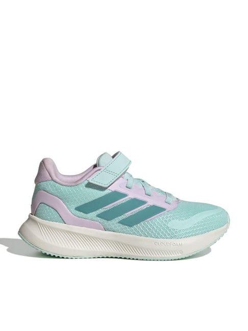 adidas Kids RUNFALCON 5 EL C Turquoise Running Shoes-image-35