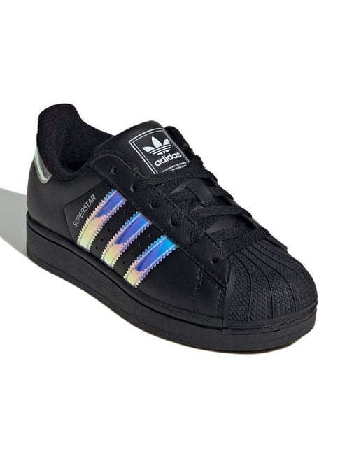 Adidas Originals Kids SUPERSTAR II J Black Casual Sneakers
