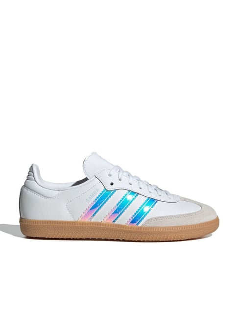 Adidas Originals Kids SAMBA OG J White Casual Sneakers-image-28