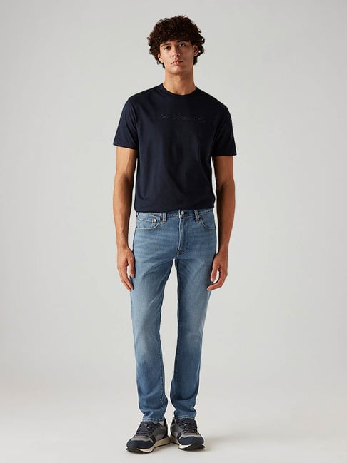 Levi's Men's 512 Light Blue Slim Fit Mid Rise Jeans-picture-33